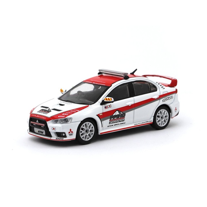 Модел автомобил Mitsubishi Lancer Evo X Safety Car, 1:64 Tarmac