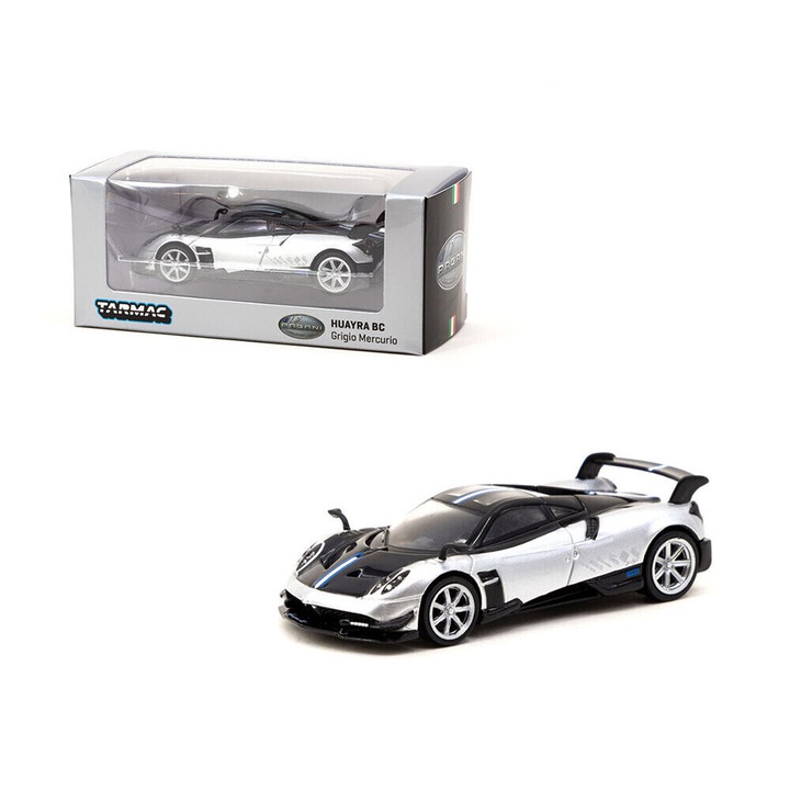 Модел автомобил Pagani Huayra BC, сив, 1:64 Tarmac