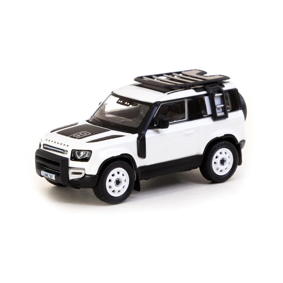 Modell autó Land Rover Defender 90 White 1:64 Tarmac