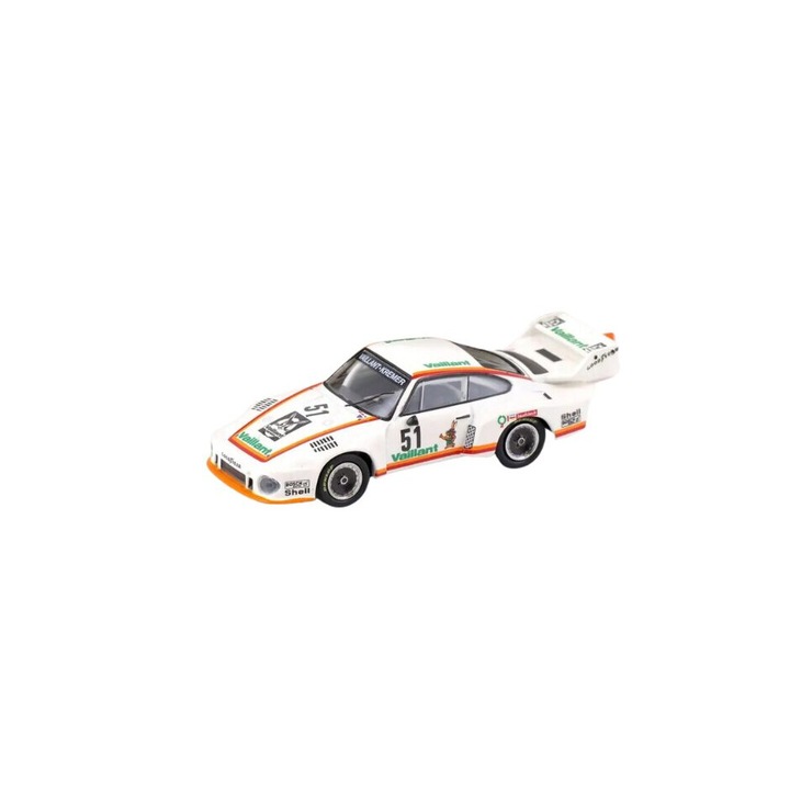Модел автомобил Porsche 935/77 #51 Drm Zolder Bergischer Lowe 1977 1:64 Tarmac