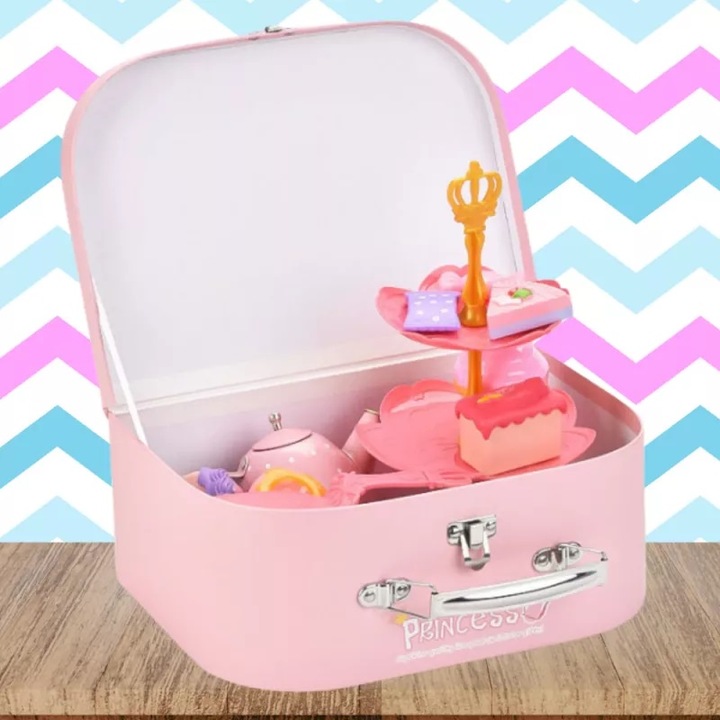 Set Serviciu pentru servirea Ceaiului in Valiza Pink Rabbit