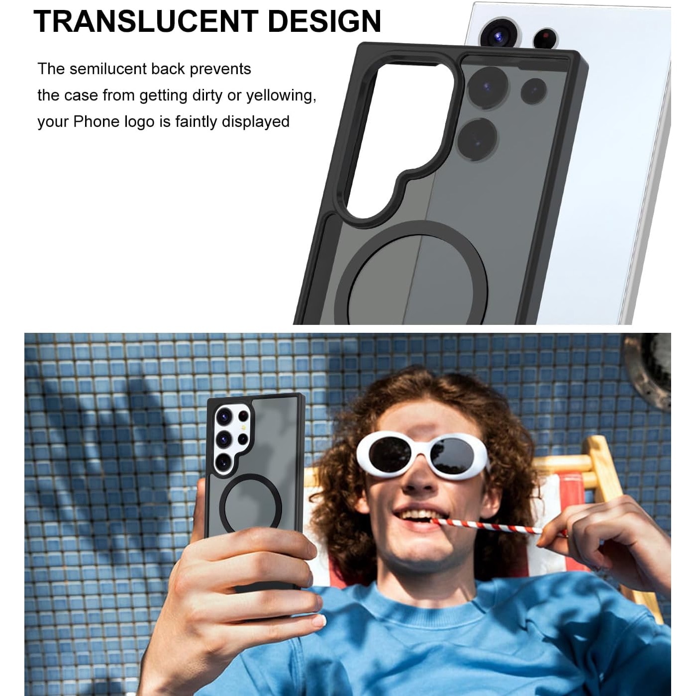 Husa telefon pentru Samsung S22 Ultra, magnetica, protectie suplimentara, compatibila cu incarcarea wireless, neagra