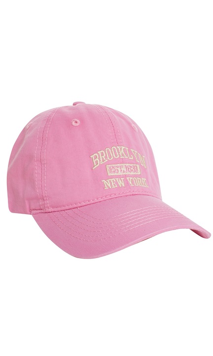 Sapca de baseball unisex cu broderie BROOKLYN, Agrafka, Bumbac, Roz, 55-60 CM