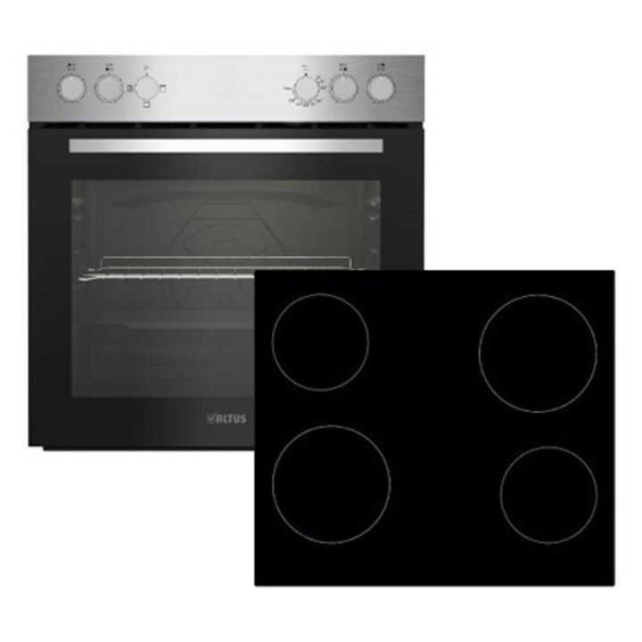 Set aragaz Beko HSN1200RX + KON1000EX, 60 cm