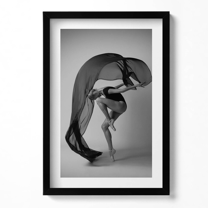 Tablou Inramat, Wallfluent, Poza unui dansator dansand, Rama negru, 40x60 cm, 010330010080200280671