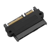 Adaptor pentru servere si placi de baza, SAS la SATA, 22 pini, 480 MB/S, miez de cupru, drept, pachet de 2