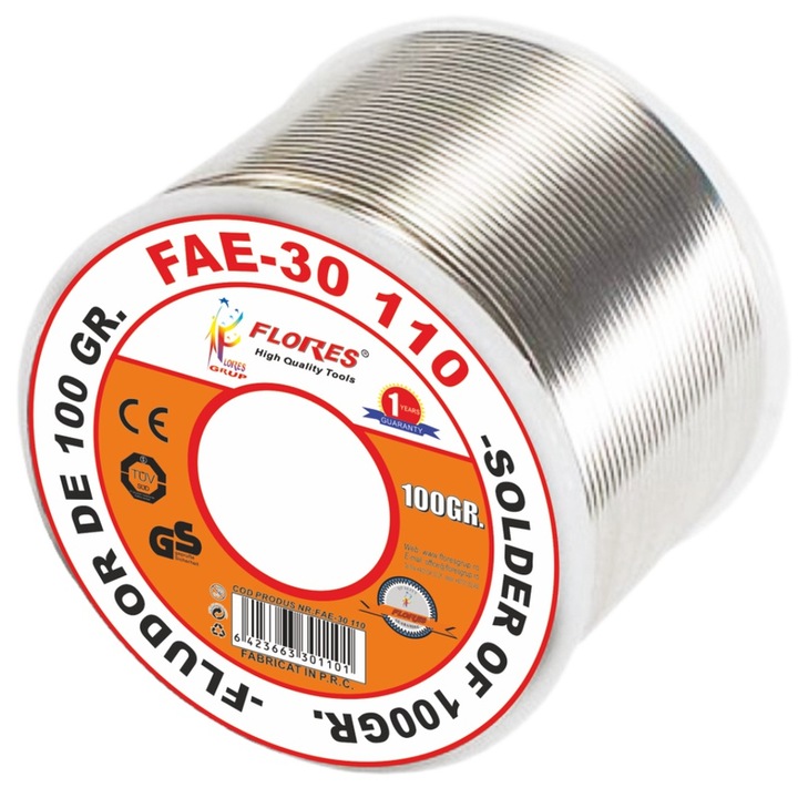 Accesorii pistol de lipit, Flores, Fludor, 100 g, pentru suflantă aer cald