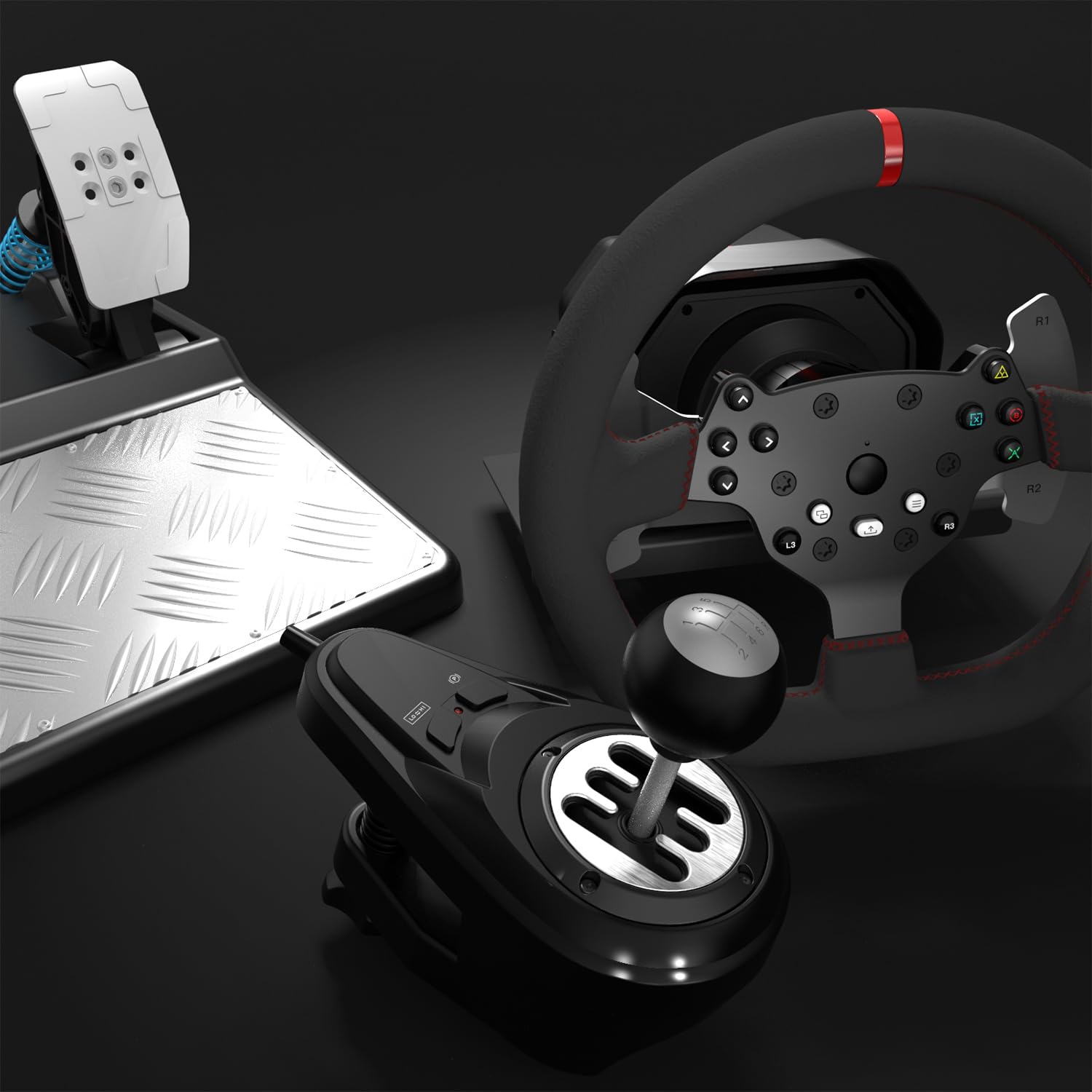 Volant Speedlink Power Feedback Pour PC, Gamecube, Xbox, PS, D'occasion Fonctionnel