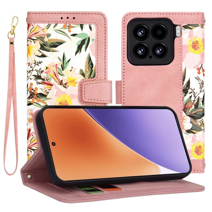 Калъф за Xiaomi 15, I52, Еко кожа, Sweetheart Pink