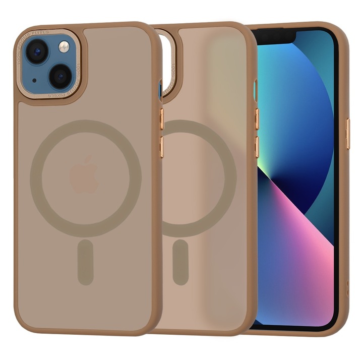 Husa pentru iPhone 13, U79, Policarbonat, Sandstone Brown