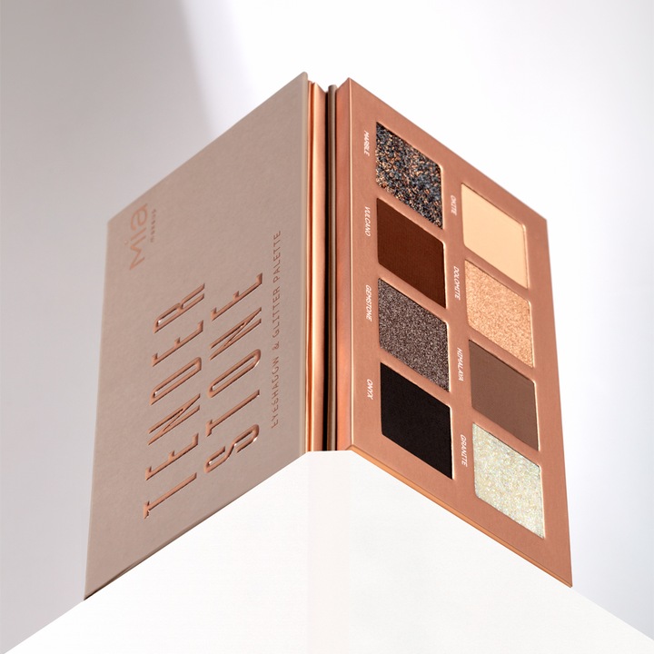 Палитра сенки за очи Mia Makeup 04 T. Stone, 11, 8 g