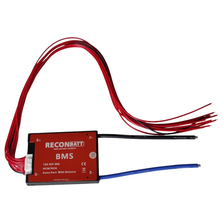 Modul de incarcare BMS 10S 36V 30A pentru baterii litiu-ion, echilibrare, protectie, port comun