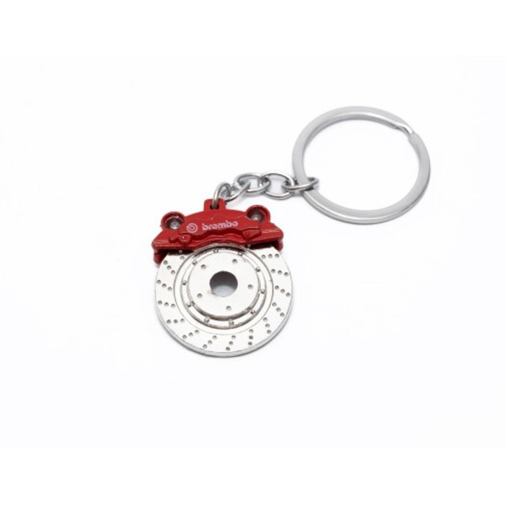 Breloc chei auto disc frana rosu