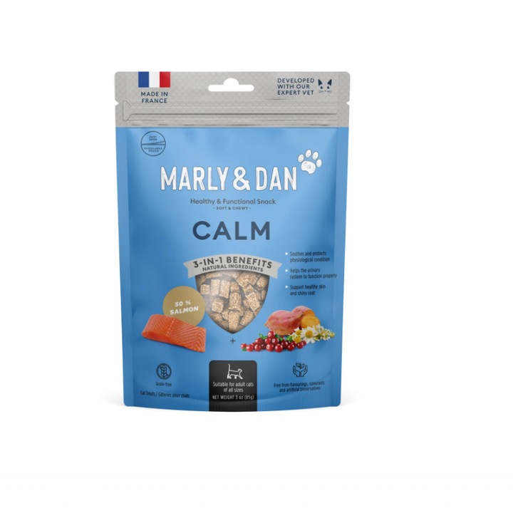 Marly&Dan, Suplimente de tip recompense pentru pisici, Soft&Chewy, CALMNESS, 40g
