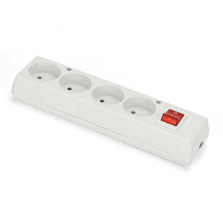 Контакт, Montis, Електрически, 230 V, Plastic, Surface Mounted, 4x Sockets, White