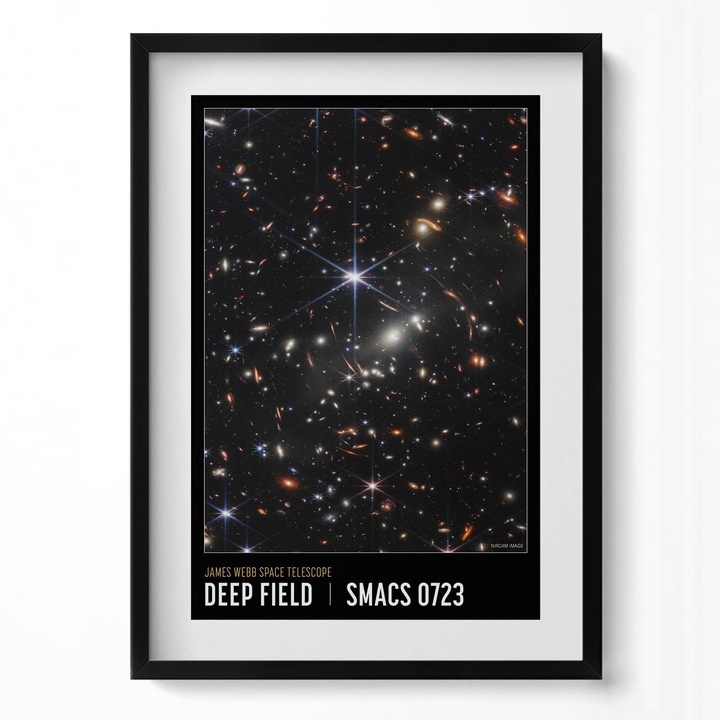 Tablou Inramat, Wallfluent, Poster cu tema spatiala cu fotografii NASA, Rama negru, 50x70 cm, 010330010160200281296