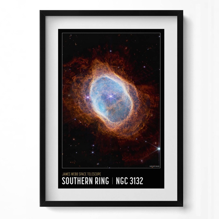 Tablou Inramat, Wallfluent, Poster cu tema spatiala cu fotografii NASA, Rama negru, 50x70 cm, 010330010160200281295