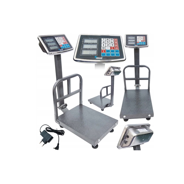 Cantar electronic cu platforma, capacitate maxima 150 kg, afisaj LCD, Ondragon OD9100
