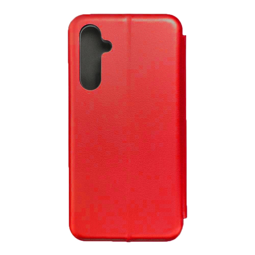 Husa pentru Samsung Galaxy A56, Tip carte DaDen®, Suport card, Functie de Stand si Inchidere Magnetica, Protectie Sporita, Rosu