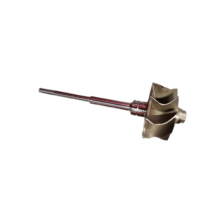 Ax cu 9 pale pentru turbosuflante auto KKK K04-0064, model usurat 50mm / 44.4mm, highflow, pentru upgrade sau turbine hybrid