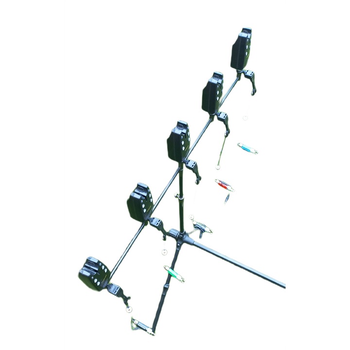 Rod Pod Aluminiu 5 posturi complet echipat ( 5 Senzori, 5 Swingere )