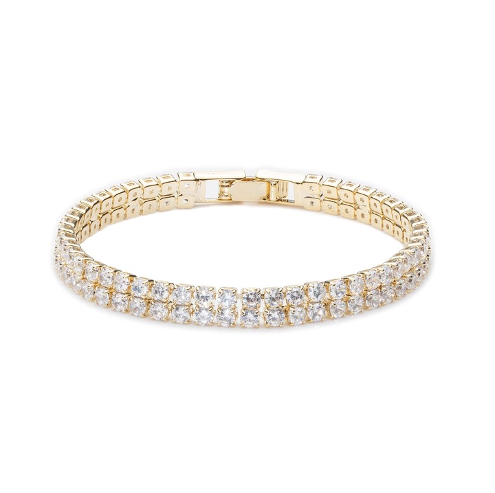 Bratara Tennis Dubla Aurie