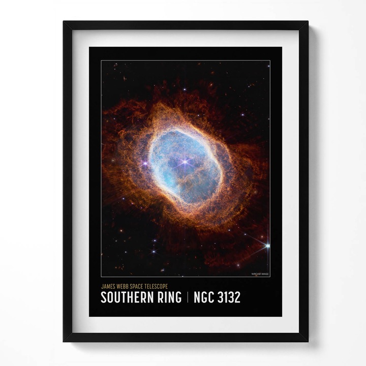 Tablou Inramat, Wallfluent, Poster cu tema spatiala cu fotografii NASA, Rama negru, 60x80 cm, 010330010090200281295