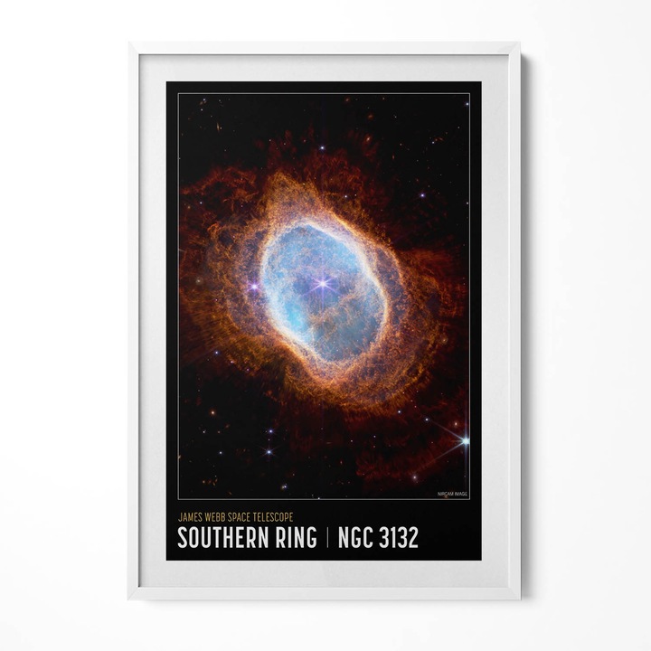 Tablou Inramat, Wallfluent, Poster cu tema spatiala cu fotografii NASA, Rama alba, 70x100 cm, 010330010150100281295