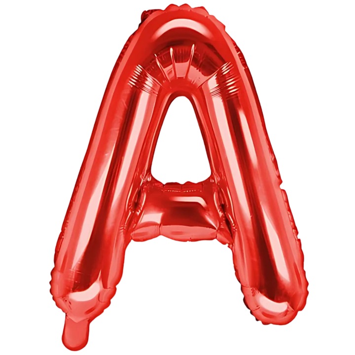 Фолиев балон S DEPOT, червен, във формата на буква А, 40 см