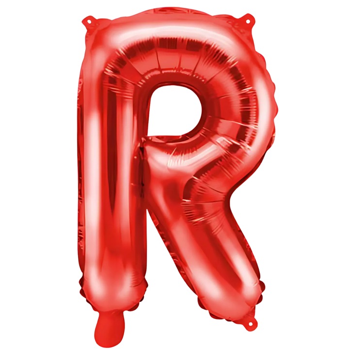 Фолиев балон SDEPOT®, червен във формата на буквата R, 40 см