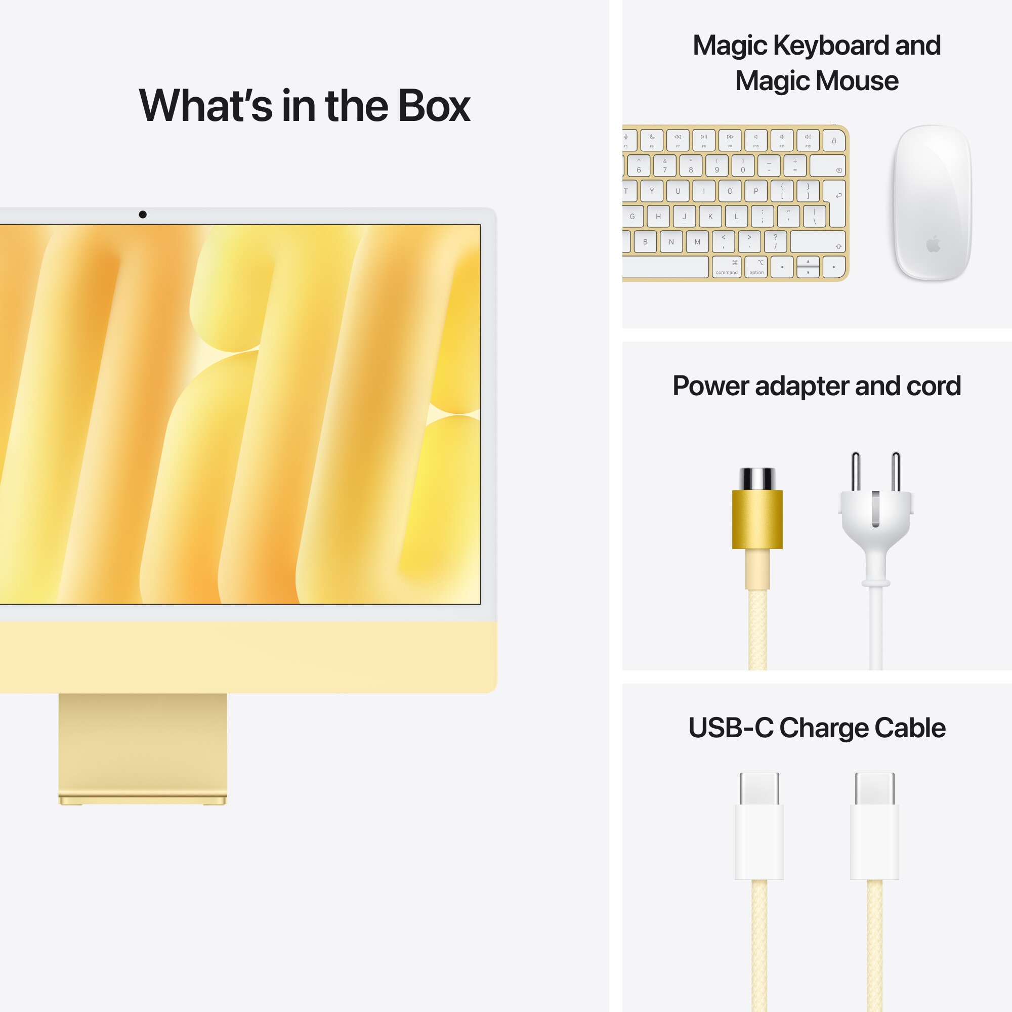 Apple iMac イエロー　m4 Sistem Desktop PC iMac 24