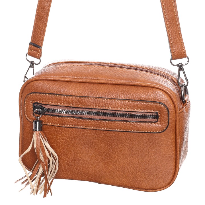 Geanta dama, Hernan Bag's Collection, Maro, Piele artificiala, 22 x 15 x 8 cm