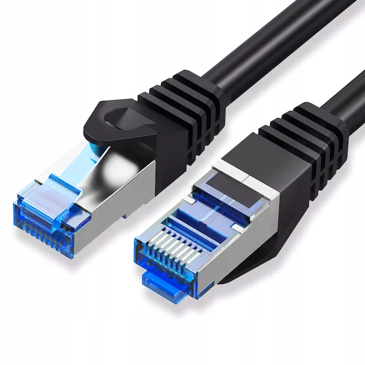 S/FTP Patchcord кабел, Montis, CAT6a, RJ45, 3 m, 10Gb/s, черен/син