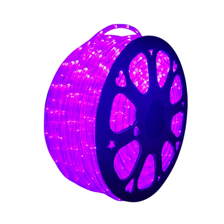 Монтаж тип маркуч Rola Led Mov 100 м светещ маркуч + включено захранване / монтаж за Коледа