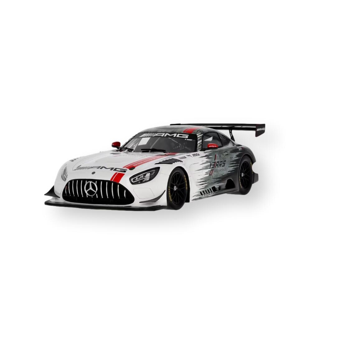 Макет на автомобил MERCEDES 1:18 AMG GT3 C190 черно-сребрист ...