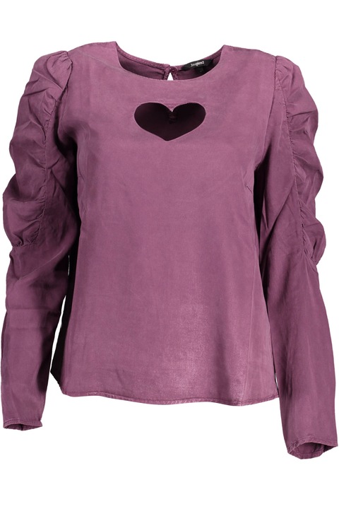 Дамска риза, DESIGUAL, 100% лиоцел, лилаво, 22WWBW07, Виолетов