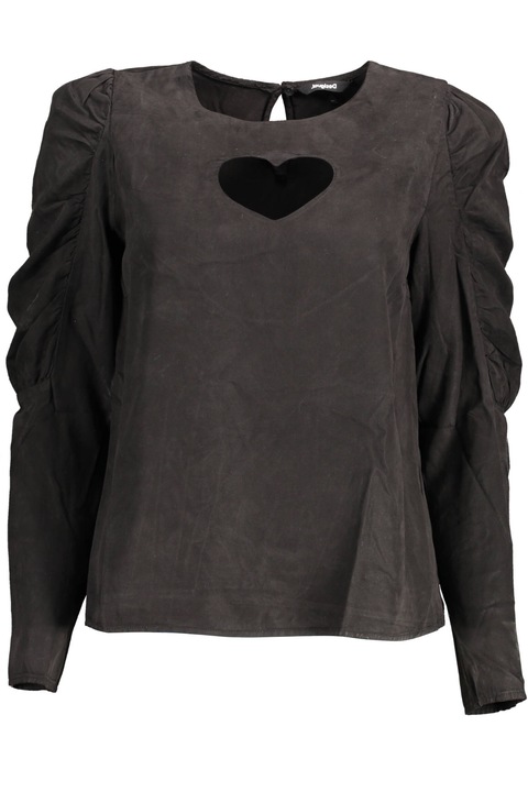 Дамска риза, DESIGUAL, 100% лиоцел, Черна, 22WWBW07, Черен