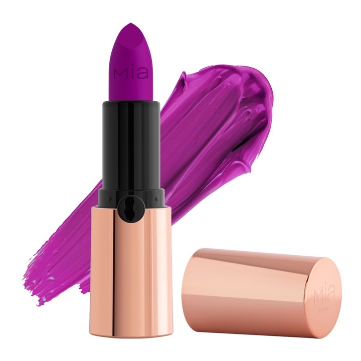 Ruj mat Mia Makeup Glam Flow Lipstick 33 Purple Mind, 5 g