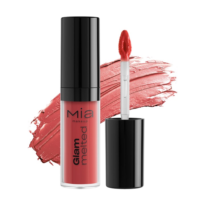 Ruj lichid mat Mia Makeup Glam Melted Lip Tint 33 Corallove, 5 g