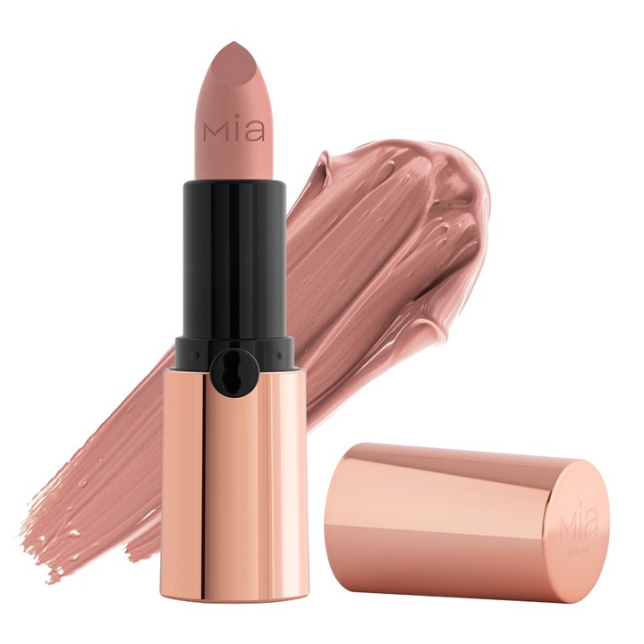 Ruj mat Mia Makeup Glam Flow Lipstick 43 Rosy Beige, 5 g