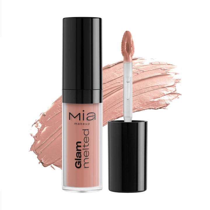 Матово течно червило Mia Makeup Glam Melted Lip Tint 42 Rosy Beige, 5 g