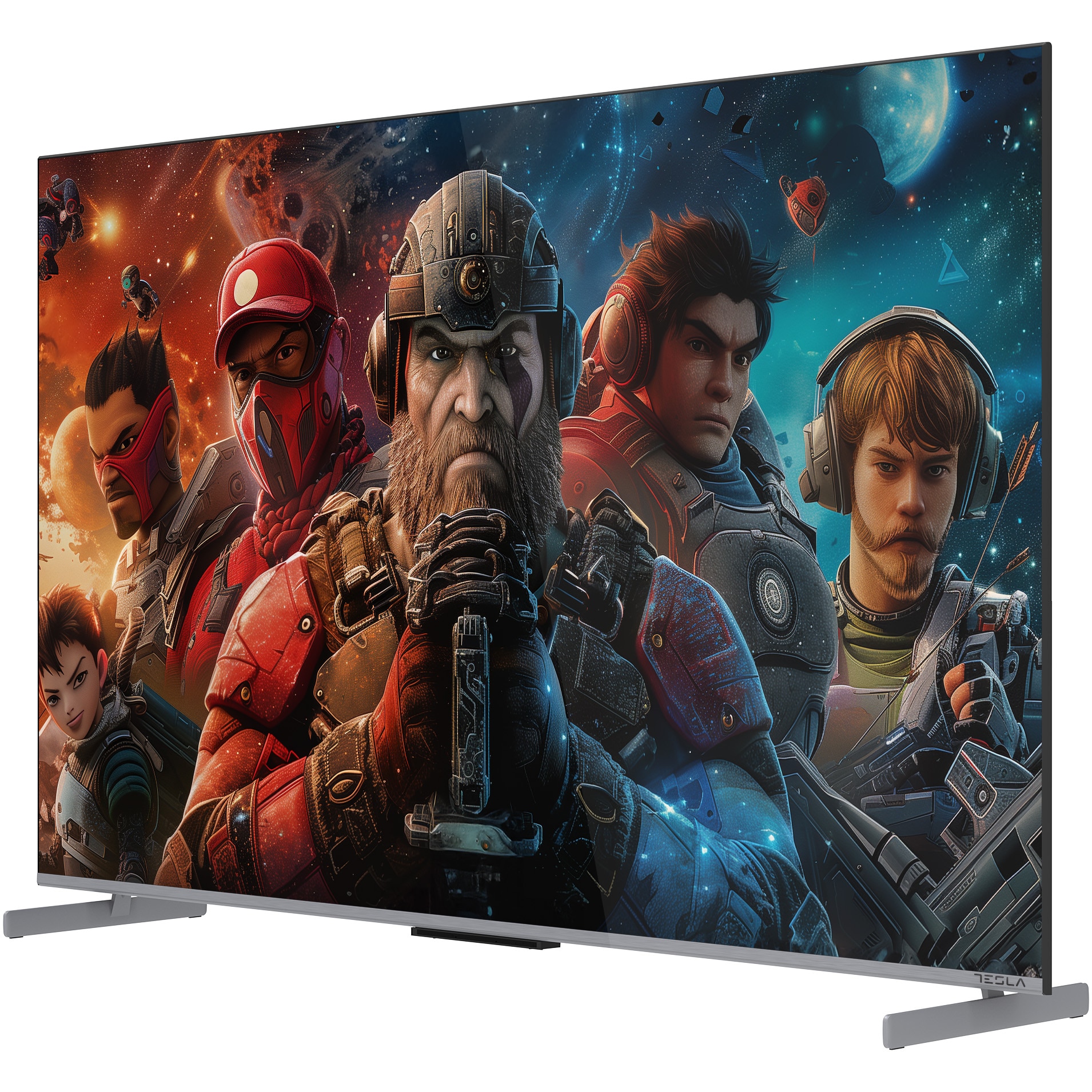 Televizor Tesla QLED G55S949GUS, 139 cm, Smart Google TV, 4K Ultra HD, 100 Hz, Clasa F