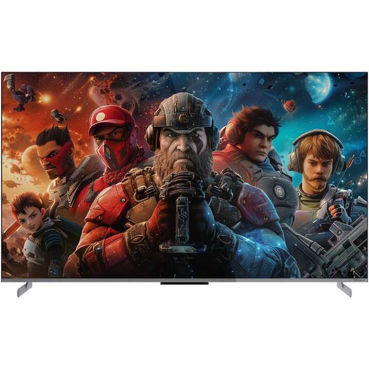 Televizor Tesla QLED G55S949GUS, 139 cm, Smart Google TV, 4K Ultra HD, 100 Hz, Clasa F