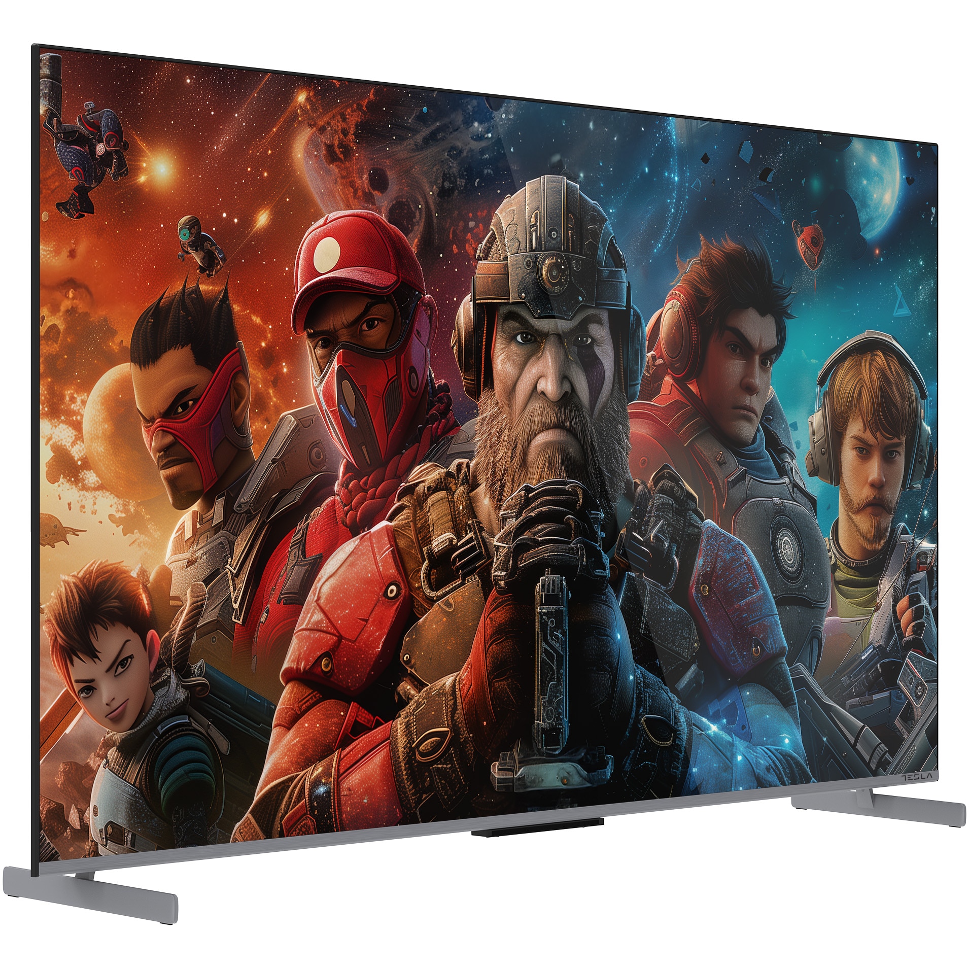 Televizor Tesla QLED G55S949GUS, 139 cm, Smart Google TV, 4K Ultra HD, 100 Hz, Clasa F