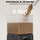 Elindor® intelligens etető macskáknak és kutyáknak, 5 literes űrtartalom, időzítő, száraz és nedves táp, kettős USB és akkumulátoros táp, 2 tál, fekete