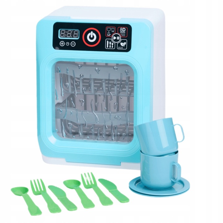 Masina de spalat vase pentru copii, CARDSPLITTER, set cu accesorii, efecte sonore, 27x18x14cm