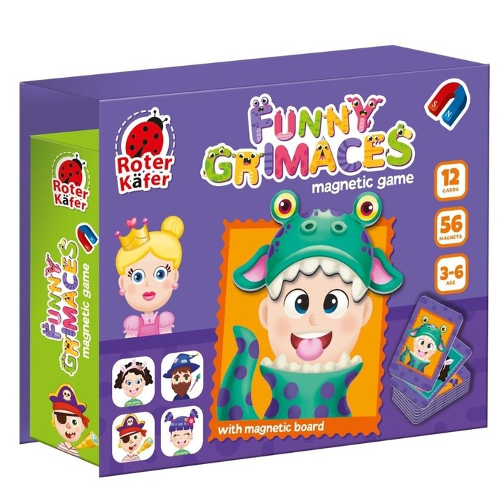 Puzzle educativ, Roter Kafer, Ukladanaka magnetyczna, 238x208mm, 3+ ani