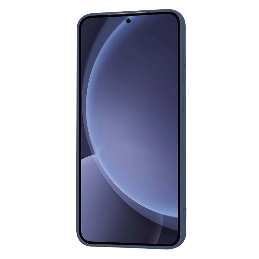 Husa pentru Samsung Galaxy S25 Plus Daden® Silicon SoftFlex, Ultra Slim, Protectie sporita, Interior de microfibra, Albastru inchis