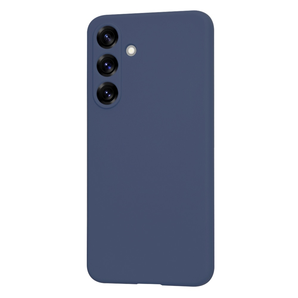 Husa pentru Samsung Galaxy S25 Plus Daden® Silicon SoftFlex, Ultra Slim, Protectie sporita, Interior de microfibra, Albastru inchis