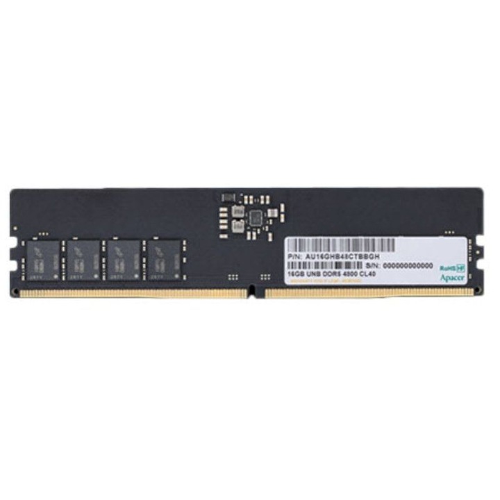 Оперативна памет Apacer 16GB Desktop Memory - DDR5 DIMM 5600 MHz AU16GHB56CVBBGH
